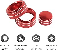 Vista 7 de PIUGILH Cubierta de Perilla de Ajuste de Volumen de Aire Acondicionado Compatible con Corvette C6 2007-2013 Accesorios Interiores, Cubierta