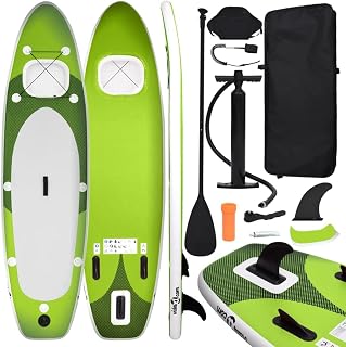 LIGTEX Furniture sets,tools,Inflatable Stand Up Paddle Board Set Green 330x76x10 cm