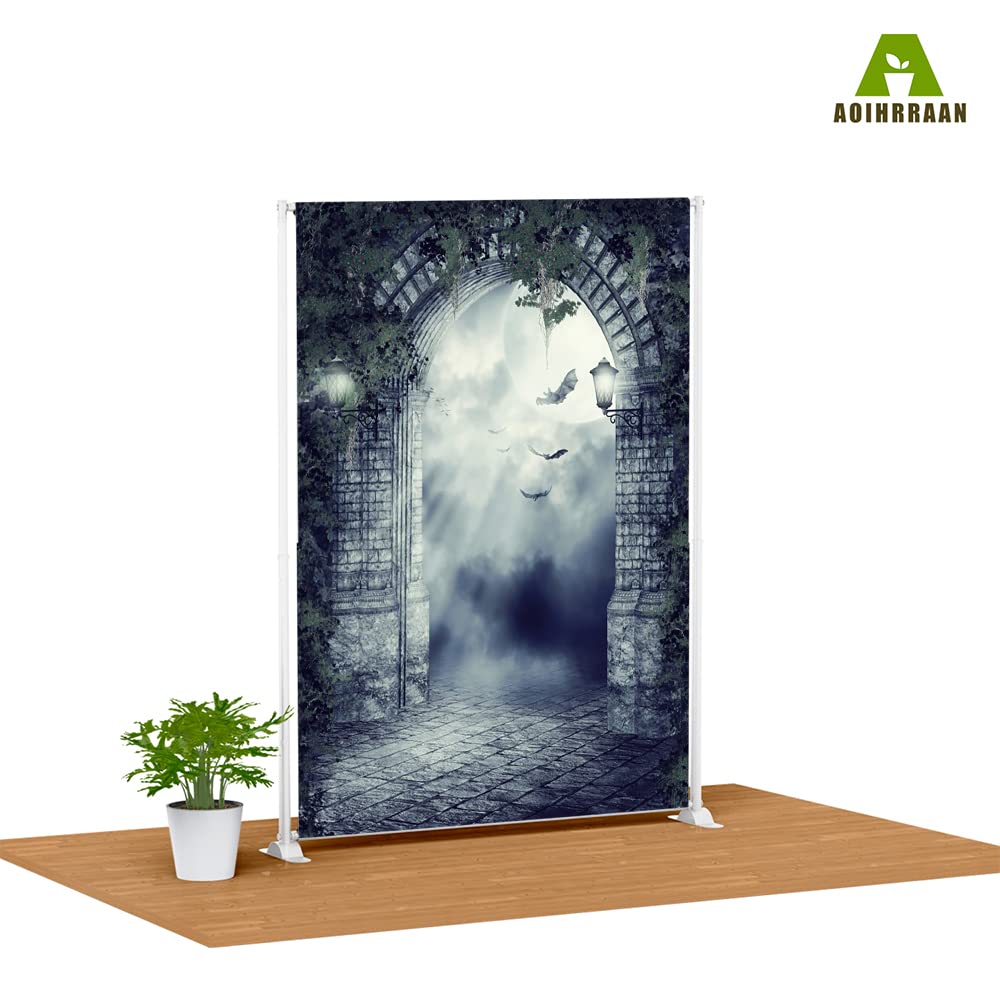 Luminora 2,4 x 1,8 m Halloween casa stregata sfondo gotico horror