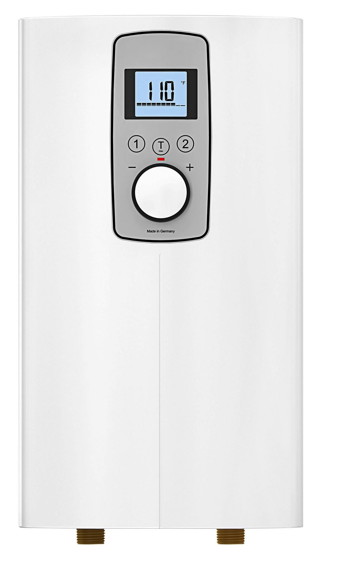 200057 Model DHC-E 3/3.5-1 Trend Electric Tankless Water Heater; 120V, 50/60 Hz; Direct Coil Heating System; Backlit Display; Adjustable Temperature Control Via Knob