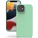 YATWIN Silicone Back Case for iPhone 12 Mini, Soft-Touch Phone Back Cover for Apple iPhone 12 Mini - Light Cyan gallery image