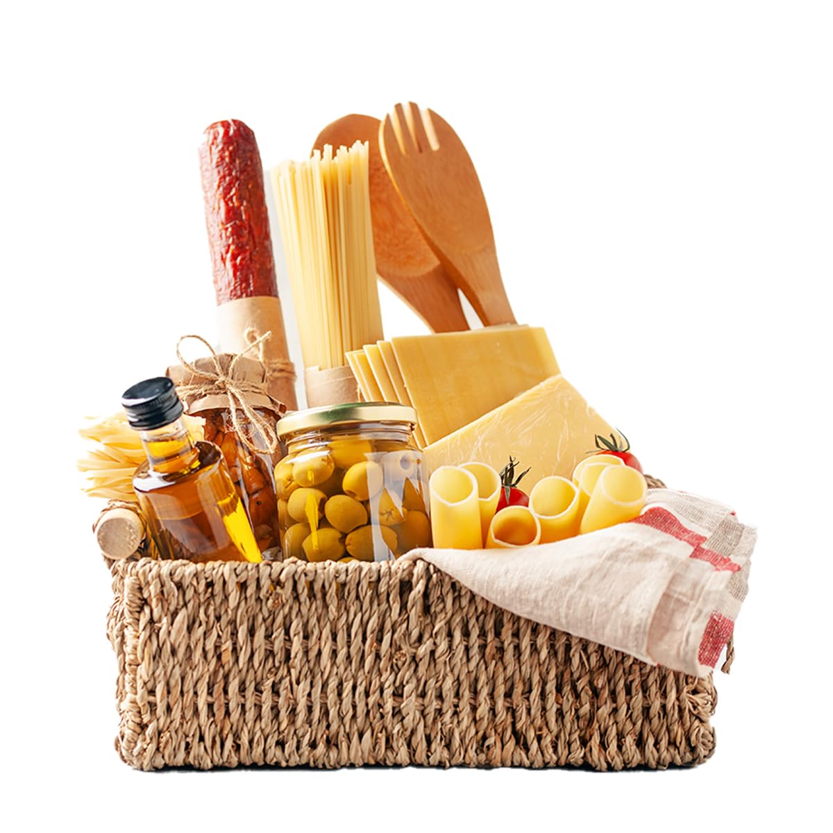 Yeseatis - Gourmet Geschenkkorb 20 handwerklich hergestellte gastronomische Spezialitäten - Made in Italy