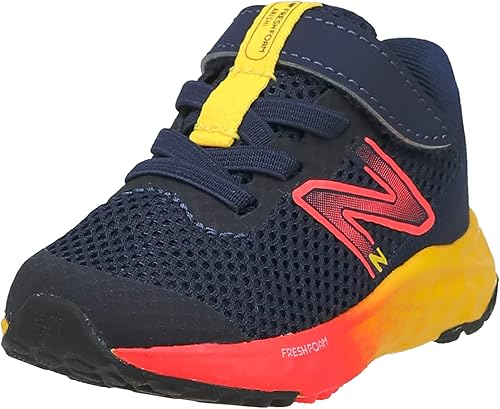 New Balance Fresh Foam Arishi V4, Zapatillas de correr para niños Team Navy/Electric Red/Egg Yema
