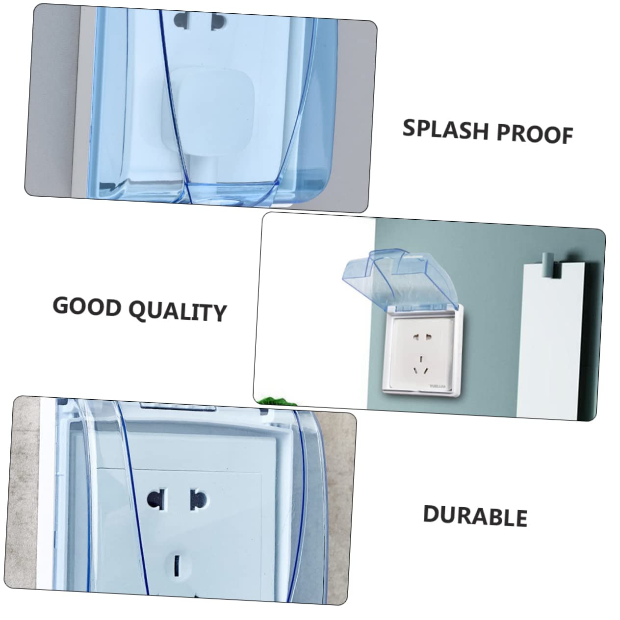 Holibanna Plastic Waterproof Design Electrical Outlet Safe for Household Easy Install Socket Covers