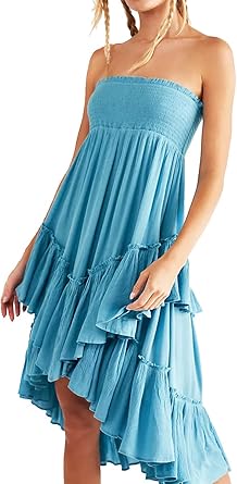 bohemian high low dress