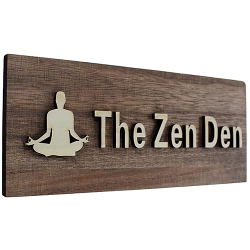 The Zen Den signs Room Decor Meditation in Progress Wall