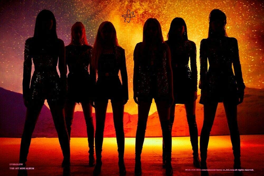 EverGlow 'Reminiscence' 1st Mini Album CD+72p PhotoBook+2p Postcard-Calendar with 1ea Holder+1p PhotoCard+Message PhotoCard Set+Tracking Kpop Seaeled