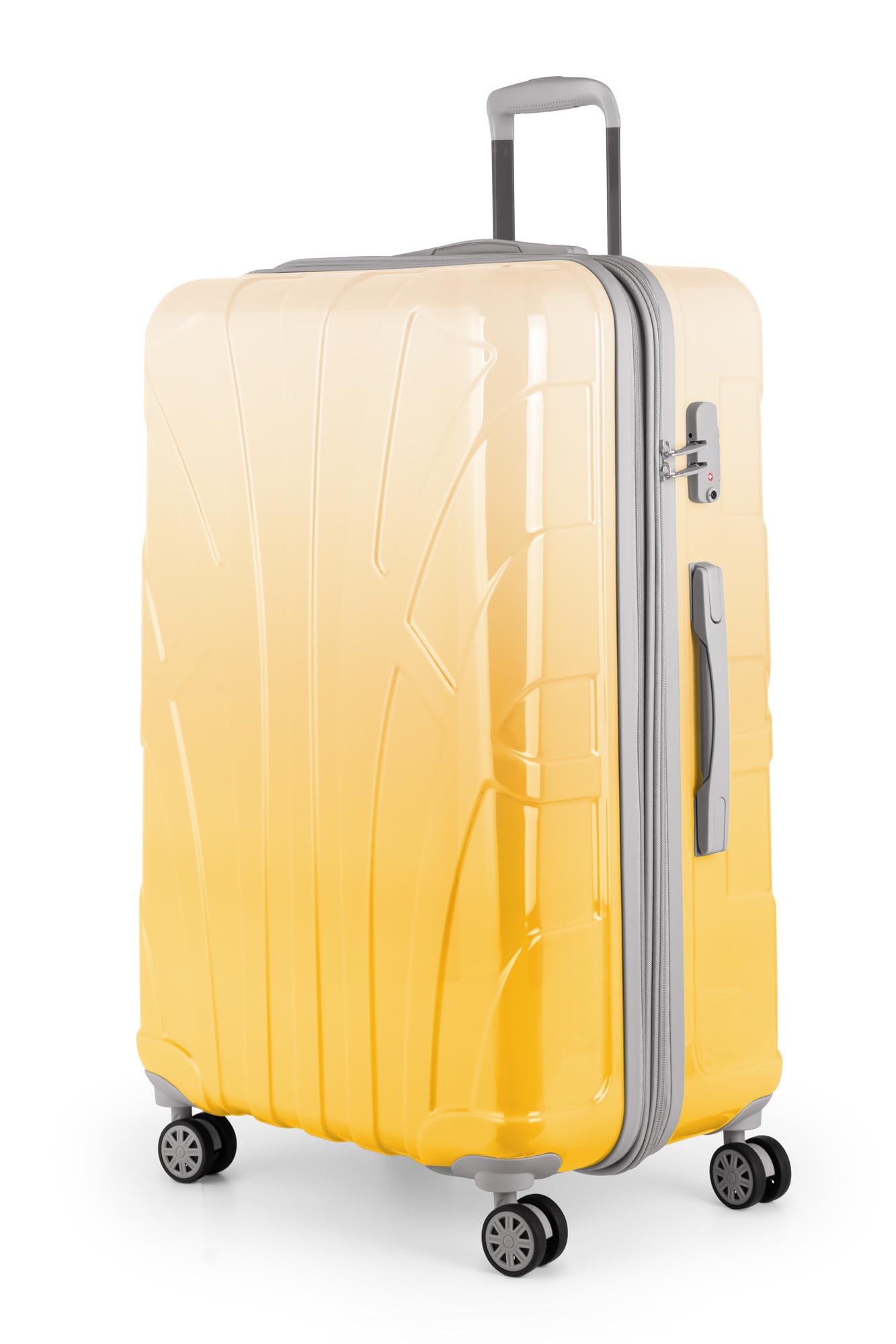 Suitline - Maleta de Mano rígida, Trolley 4 Ruedas, TSA, 55 cm, Aprox. 34 litros, 100% ABS Mate, Azul Oscuro — view 79