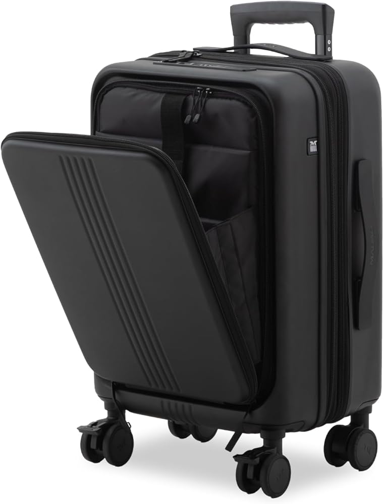 新品　美品　MAIMO　キャリーケース　黒 MAIMO フロントオープン スーツケース MAIMO STAND U スペアキャスター