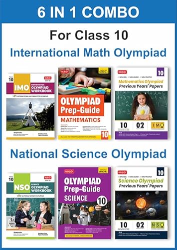 MTG Class-10 (Mathematics &amp; Science) IMO-NSO Olympiad Workbook, Prep-Guide &amp; Previous Years Papers (PYQs) with Mock Test Paper - SOF Olympiad Books For 2024-25 Exam (Set of 6 Books)
