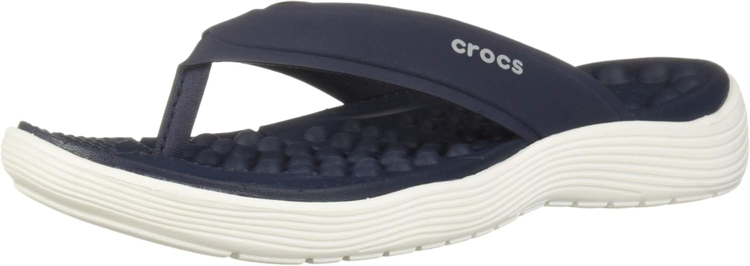 crocs Women's Reviva Flip W Navy Flops5 UK (W7) (205473462W7