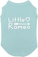 Vista 10 de Little Romeo - Stud Guapo lindo Julieta Love Dog Shirt (negro, pequeño)