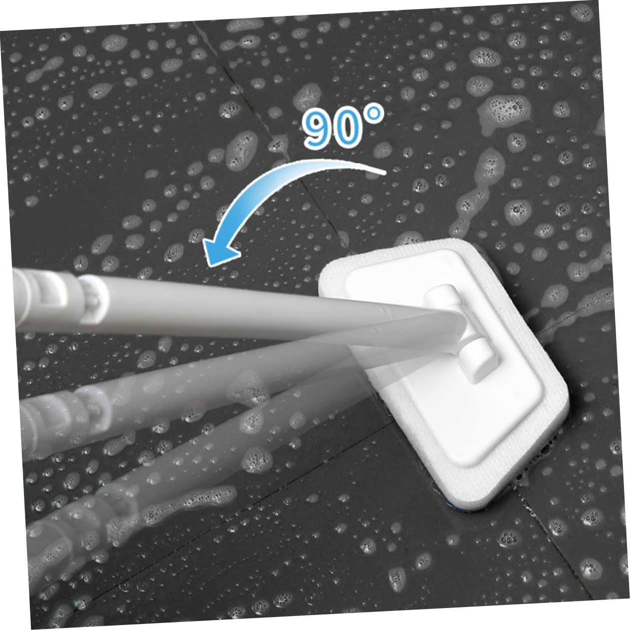 Cabilock 4 Pz spazzola da bagno detergente per pavimenti detergente per pennelli spazzola per la pulizia profonda vasca da bagno manico lungo spazzola per pavimenti Accessori