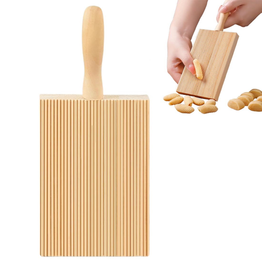 Macchina per pasta a mano in legno, utensile per preparare pasta in casa