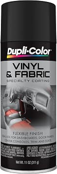 Dupli-Color Vinyl & Fabric Spray, Flat, Black, 11 oz