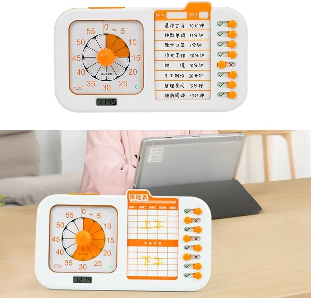 Multifunctional Task Timer with Visual Countdowns Display Time Management Tool for Efficient Home School