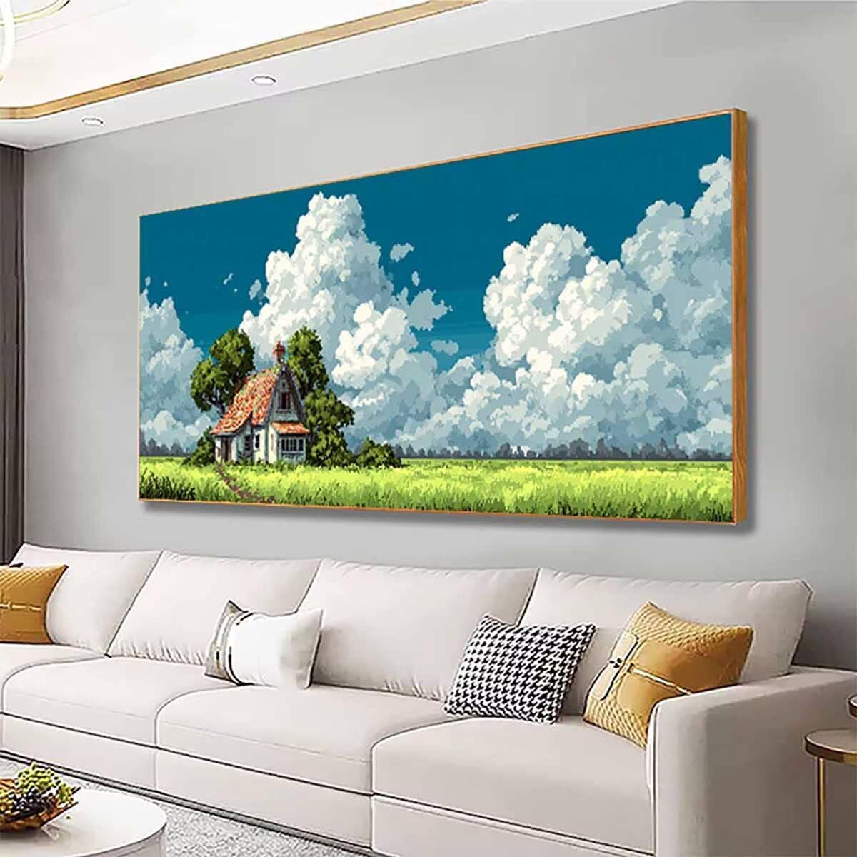 Zestawy artystyczne z motywem krajobrazu dla dorosłych, malarstwo diamentowe, chmura, kryształ, sztuka, zestawy dla dorosłych, dzieci, DIY, 5D, kwadratowe, pełne wiercenie, klejnot, kropki, haft