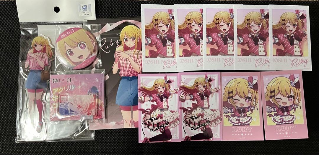 推しの子 星野ルビー 缶バッジ アクスタ ブロマイド まとめ売り 推しの子 星野ルビー 缶バッジ アクスタ ブロマイド まとめ売り