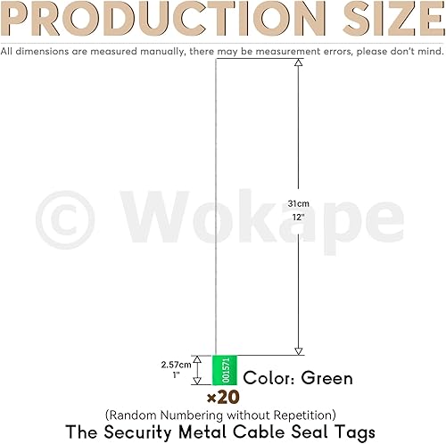 Miniatura 2 de Sellos de cable de acero de alta seguridad, etiquetas autobloqueantes antimanipulaciones Tire apretado etiquetas de seguridad de envío (bloqueo de