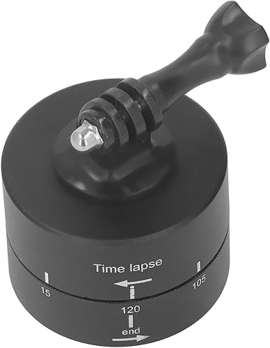 Miniatura 5 de Base de panorámica panorámica para cámara, rotación de 360 grados, cabeza de trípode para fotografía, sincronización de 120 minutos, capacidad de