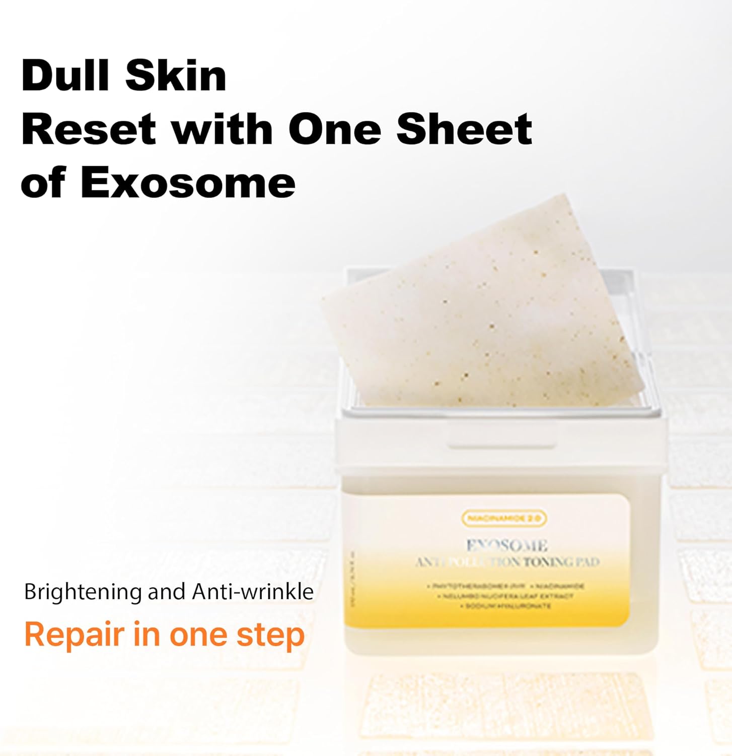 APOTHE Exosome Anti-Pollution Toning Pads with Niacinamide & Lotus – Brightening, Hydrating & Exfoliating, 60 Pads (3.38 fl oz)