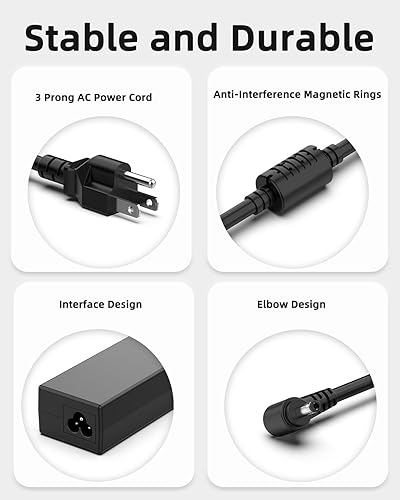 Miniatura 3 de Cargador para portátil de 65 W y 45 W, compatible con Lenovo IdeaPad 1 3 5 110 320 330 S340 520 530s 710s Flex 4 5 6 14 Chromebook N22 N23 N42 Yoga