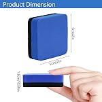 32 Pack 4 Color Dry Erase Erasers, Whiteboard Erasers for Classroom and Office, Chalkboard Wiper Bulk Set for Teachers, Students, Home Use, Square Board Eraser for Whiteboard, Chalk Board