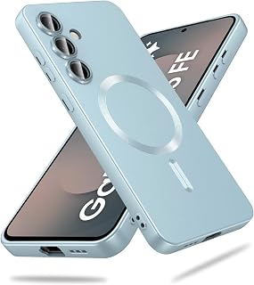 DIZORO Samsung S25 Fe Case, Compatible with Mag Safe, Matte Luxury Metallic Luster Flexible TPU Wireless Charging Shockpro... Price In India