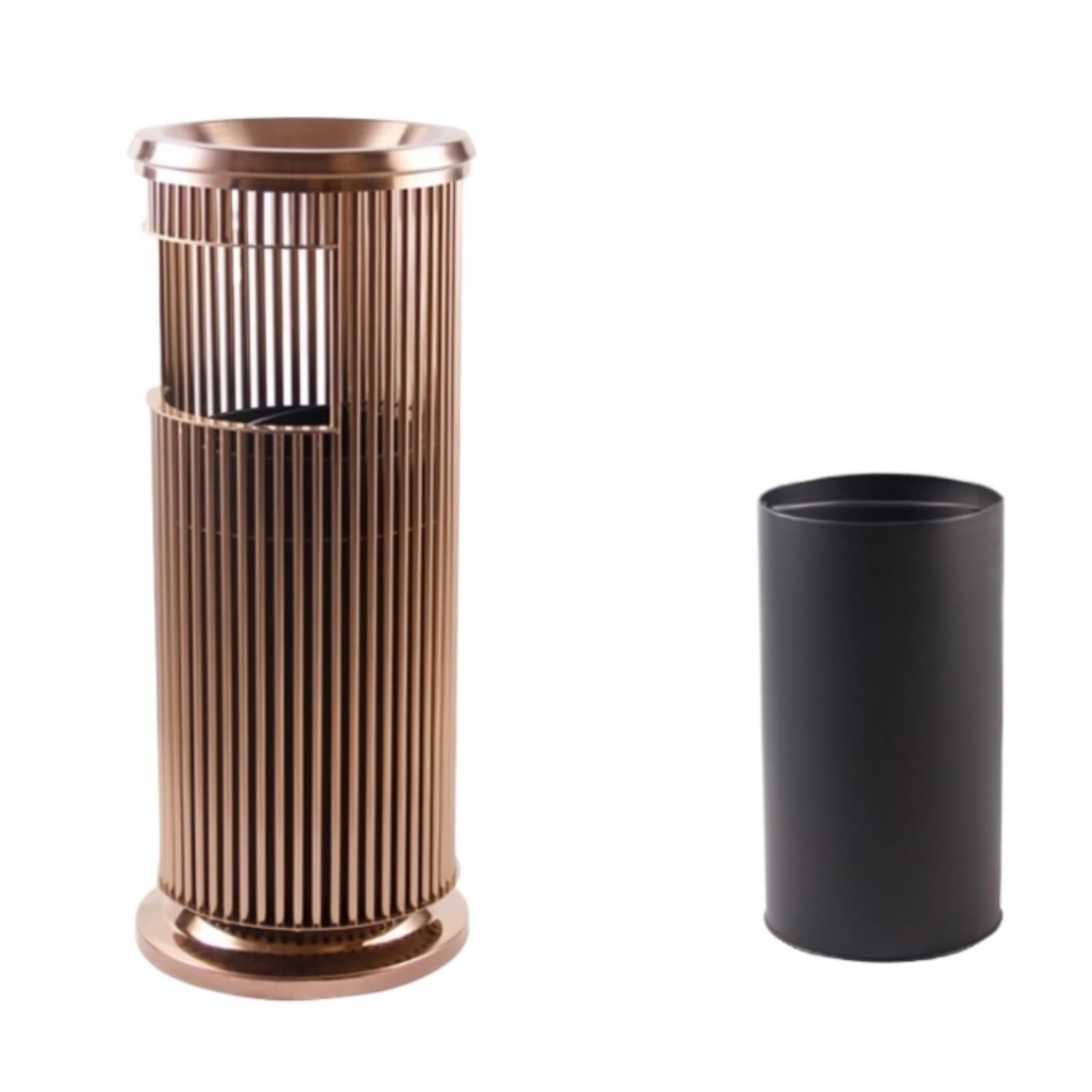 Poubelle avec cendrier extérieur verticale grand modèle pour cuisine