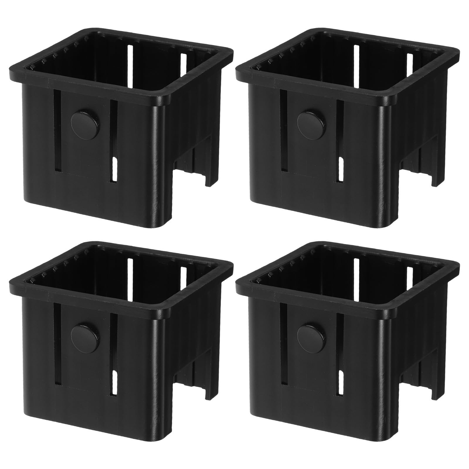 Luxshiny 4 Pcs Hollow Tube Insert 50mm to 40mm Black