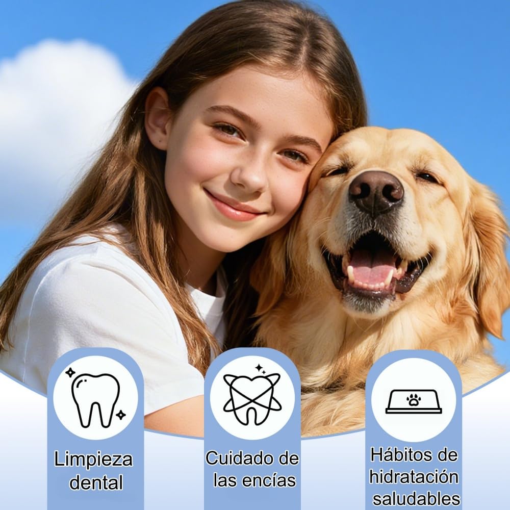 MEIION Balyxe Enjuague bucal para Perros - Elimina Mal Aliento, Refresca y Promueve Encias - Hogar y Exterior