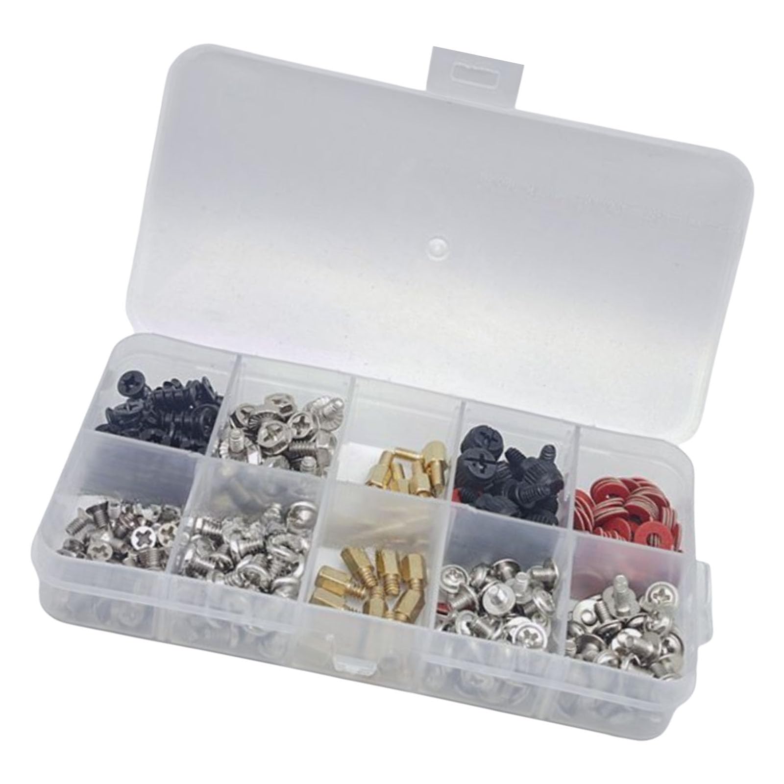 Buxuaaaa Multicolor 380Pcs Laptop & Desktop Screw Set Computer Hardware Repair Fan Installation Screws For Efficient Hardware Upgrades Motherboards Standoffs