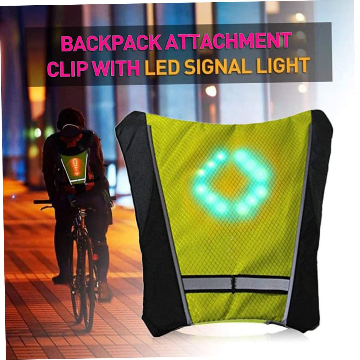 Wedhapy LED Vest Lighting Warning Cycling Coat Running Vest Warning