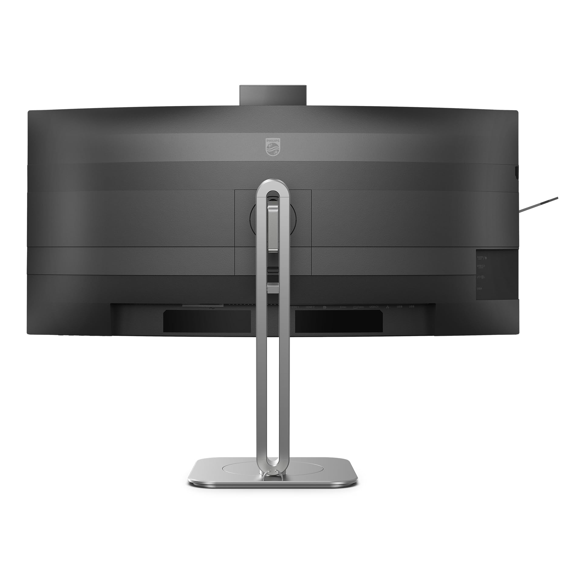 PHILIPS Moniteur Incurvé, 34B2U6603CH 34 Pouce 120Hz VA Dalle, 4ms GtG, HDR400, Ajustable en Hauteur, Webcam, Haut-parleurs, USB Hub(3440x1440 HDMI 2X 2.0) Gris Anthracite
