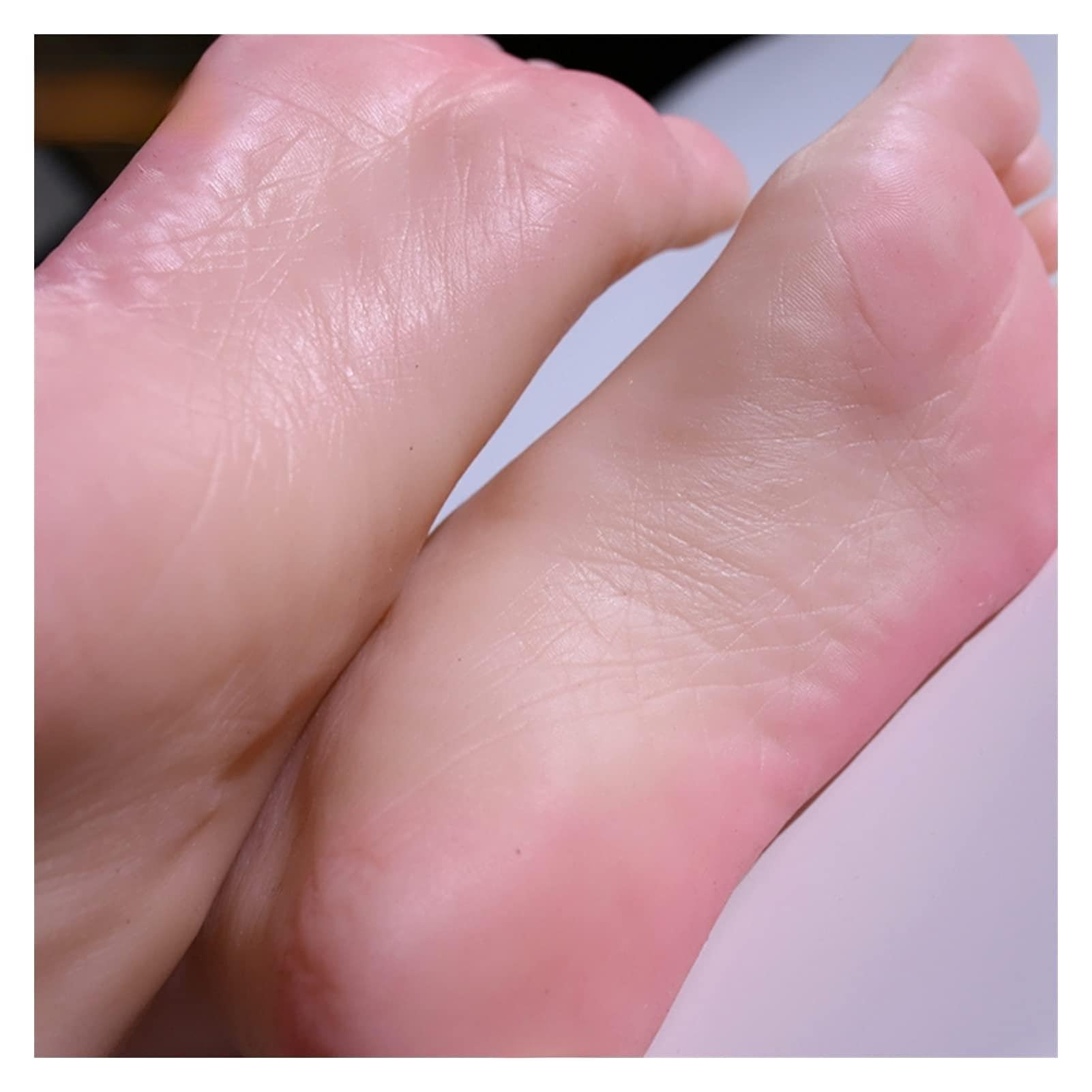 Manekin stóp Model skarpetki Gumowa Plastikowa Silikonowa Żeński Kobiet Męski Fałszywy Nail Noga Wyświetlacz Tarsel Kości Koszaci Dummy Ludzki Biżuteria skarpetkowa do butów(Skin Toes bone,Right foot)