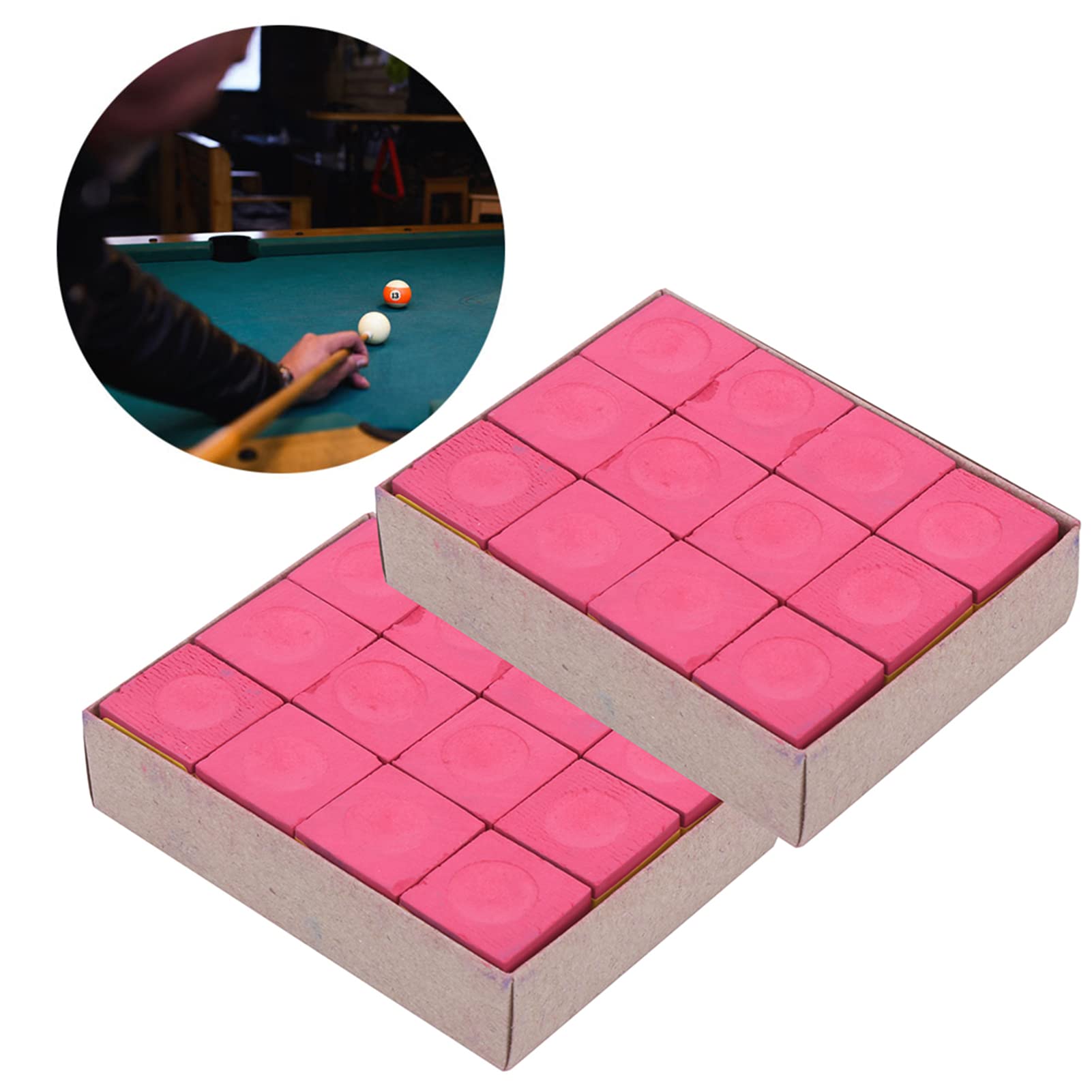 Gesso Tornei Biliardo Gesso Biliardo Master - Scatola Da 144 Cubetti, Qualità Professionale Gessetti Master Professionali