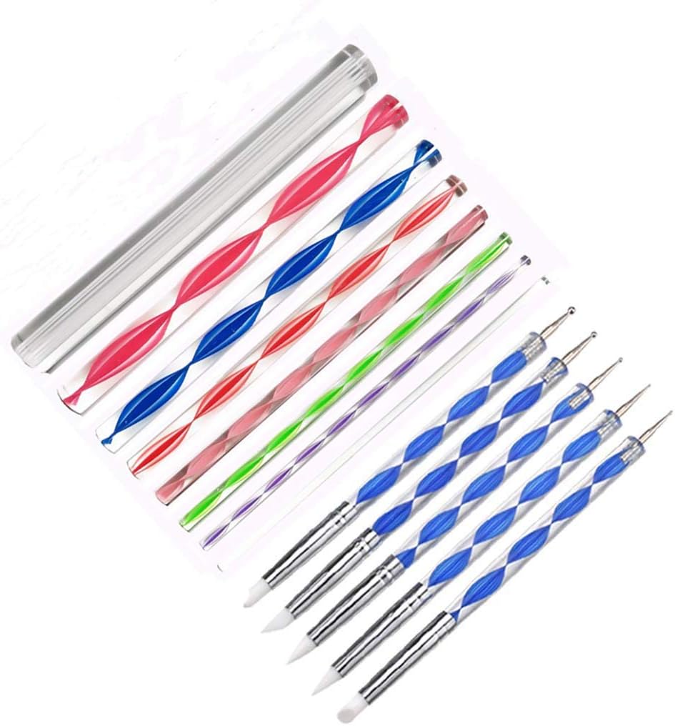 MosBug 13 Piece Dotting Tools for Rock Painting, Polymer Clay & Pottery Craft, Canvas Paper Flower Embossing Art
