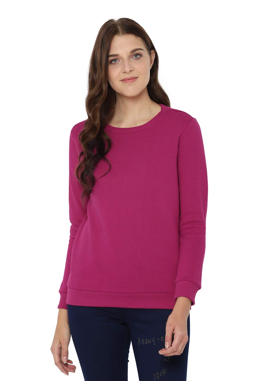 Allen Solly Women's Synthetic Round Neck Sweatshirt-picture-35