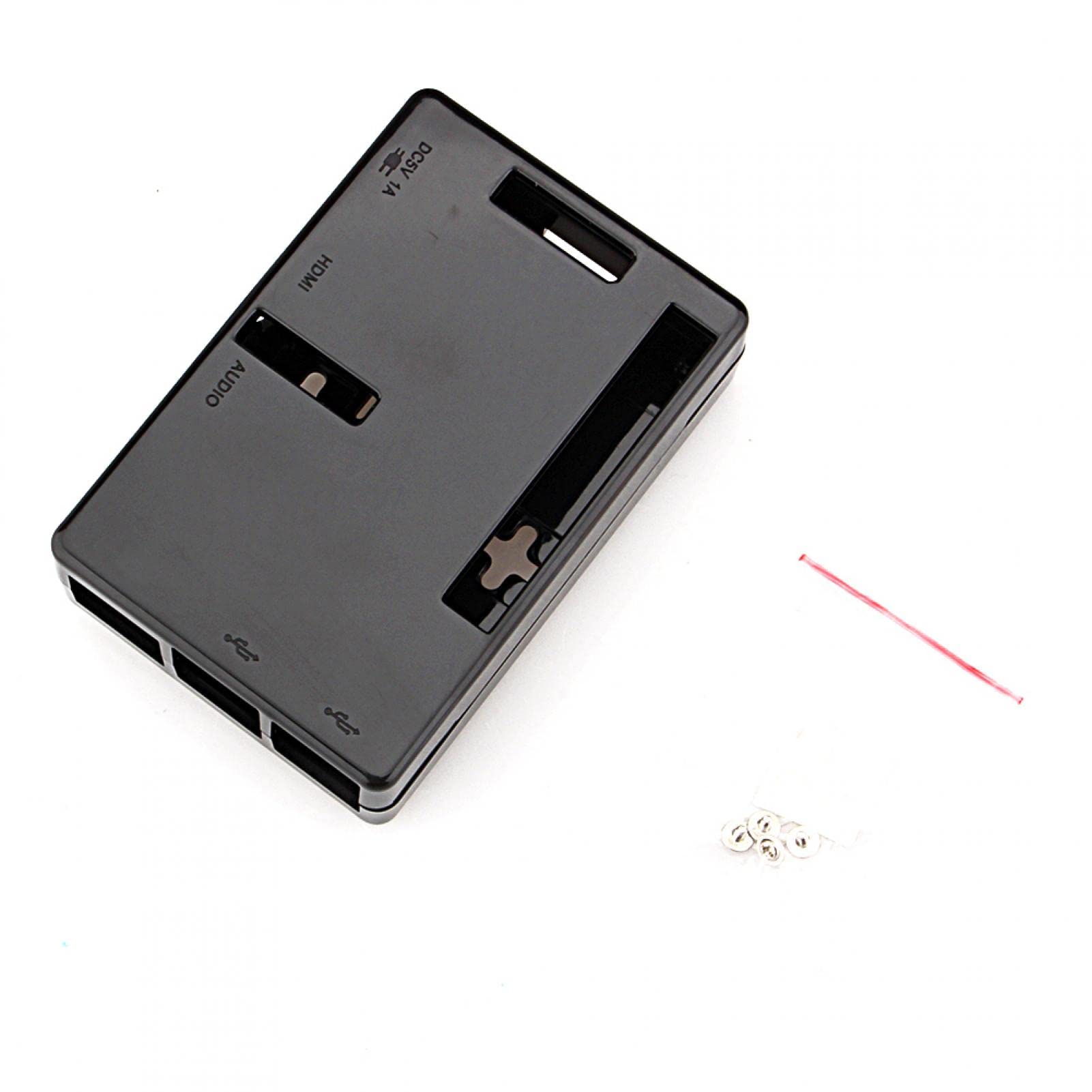 pour Raspberry Pi Modèle B + et Pi 2 Modèle B Boîte, B + Boîtier Noir en Plastique ABS Couverture Shell Sac Boîtier Ordinateur Boîte Fit pour Raspberry Pi 2 Modèle B