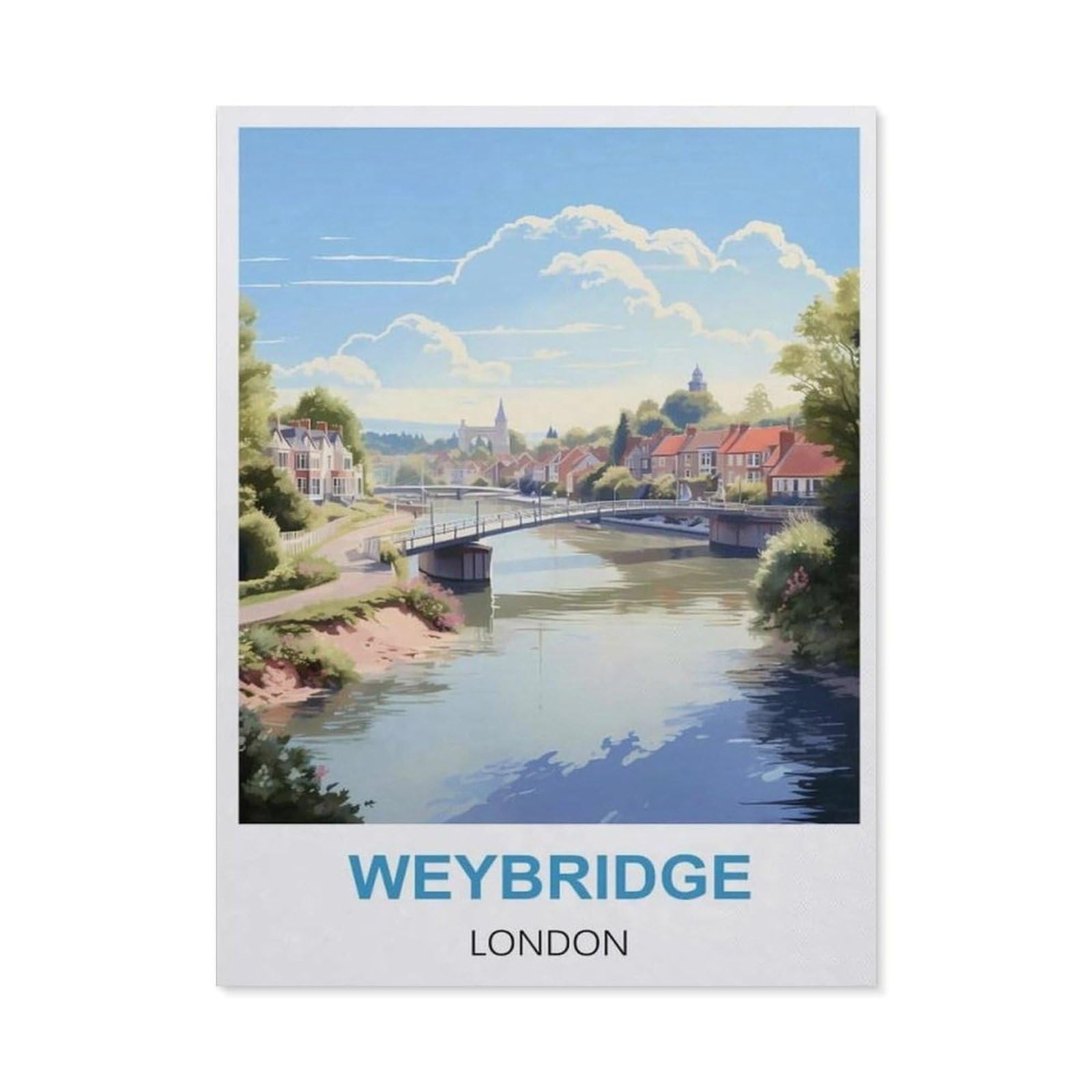 BEAYODKP 5D Diamond Painting Kits，Weybridge London（50x60cm）