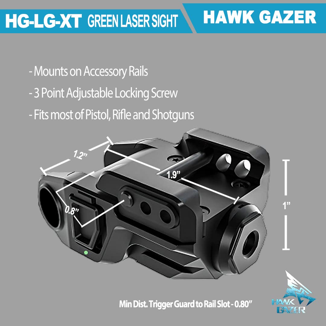 Amazon.com : Hawk Gazer LG-XT Rechargeable Green Laser Sight with