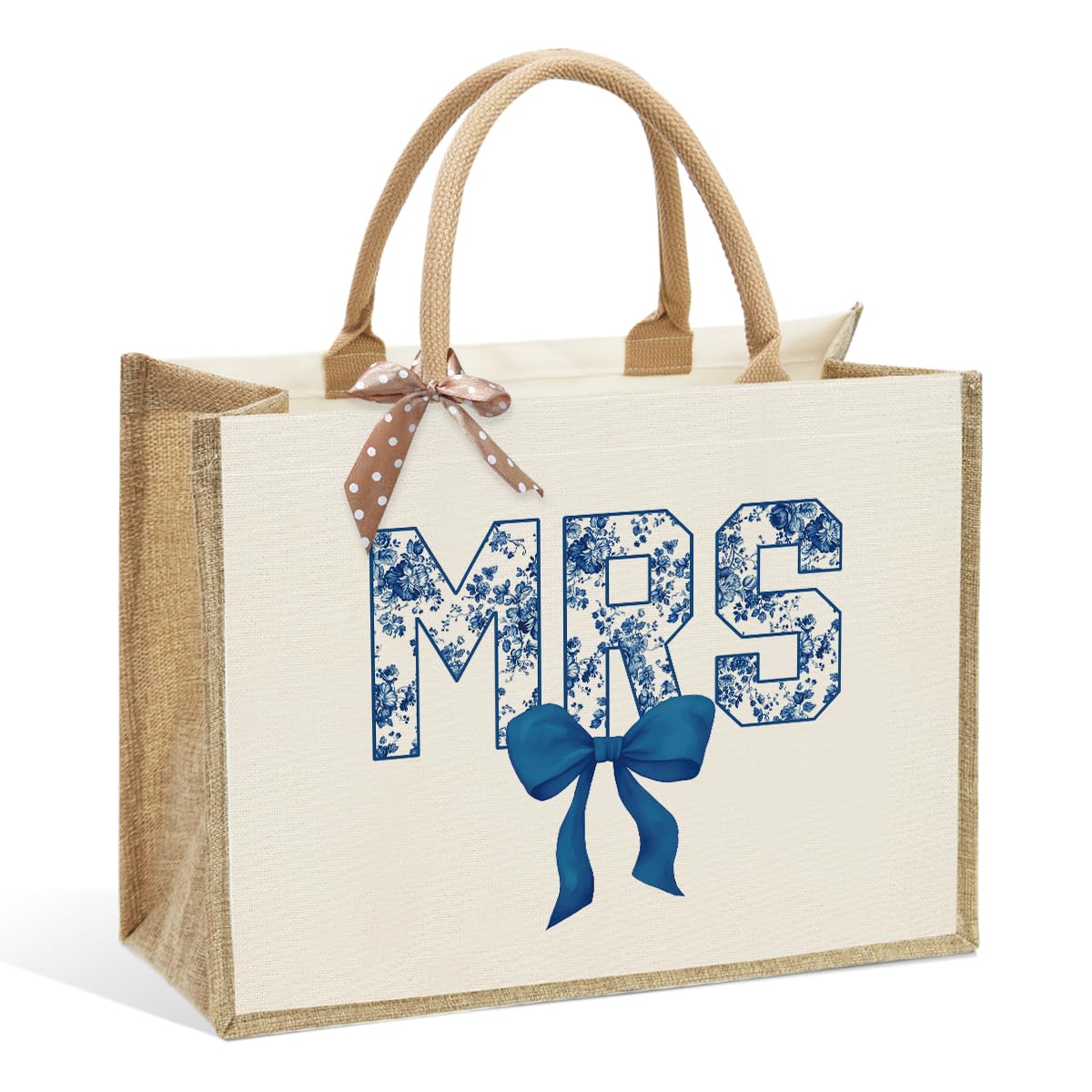 KongMoTree Bride Bag, Bride Gifts, Bridal Shower Gifts, Canvas Tote Bag, Wedding Honeymoon Gift Reusable Shoulder Bags