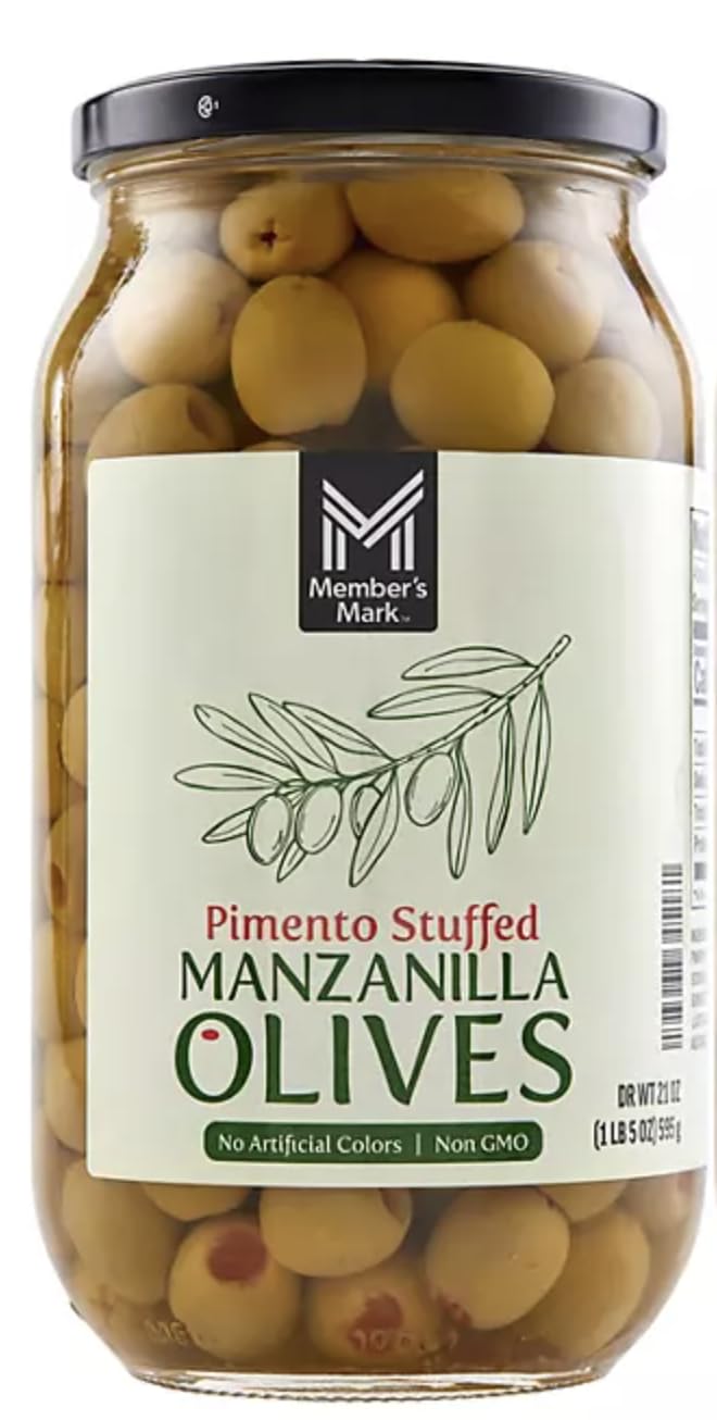 Amazon.com : Member Mark Pimento Stuffed Manzanilla Olives, 21 oz