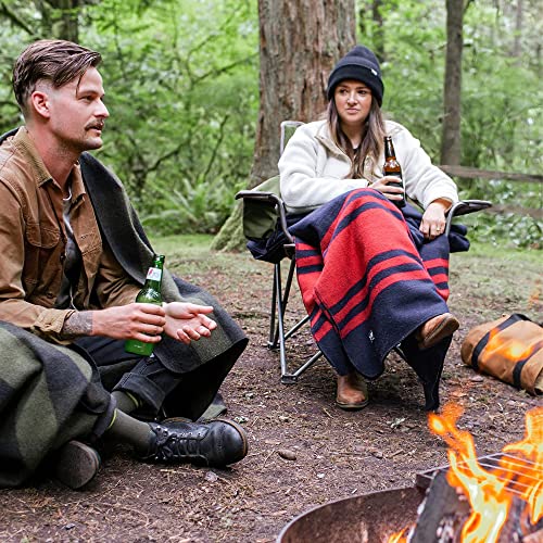 Image of Arcturus Rainier Wool Blanket - 4.5lbs Warm, Heavy, Washable, Large | Great for Camping, Outdoors, Survival & Emergency Kits (Lava Canyon)