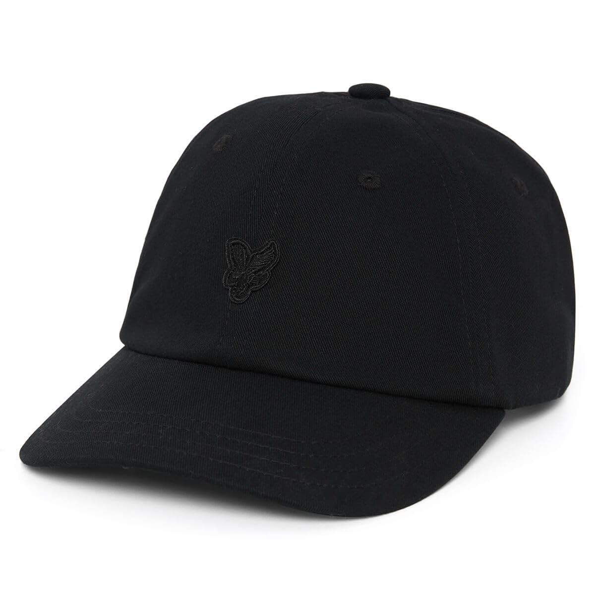 Lyle & Scott Mens Tonal Eagle Baseball Cap - Jet Black - One Size