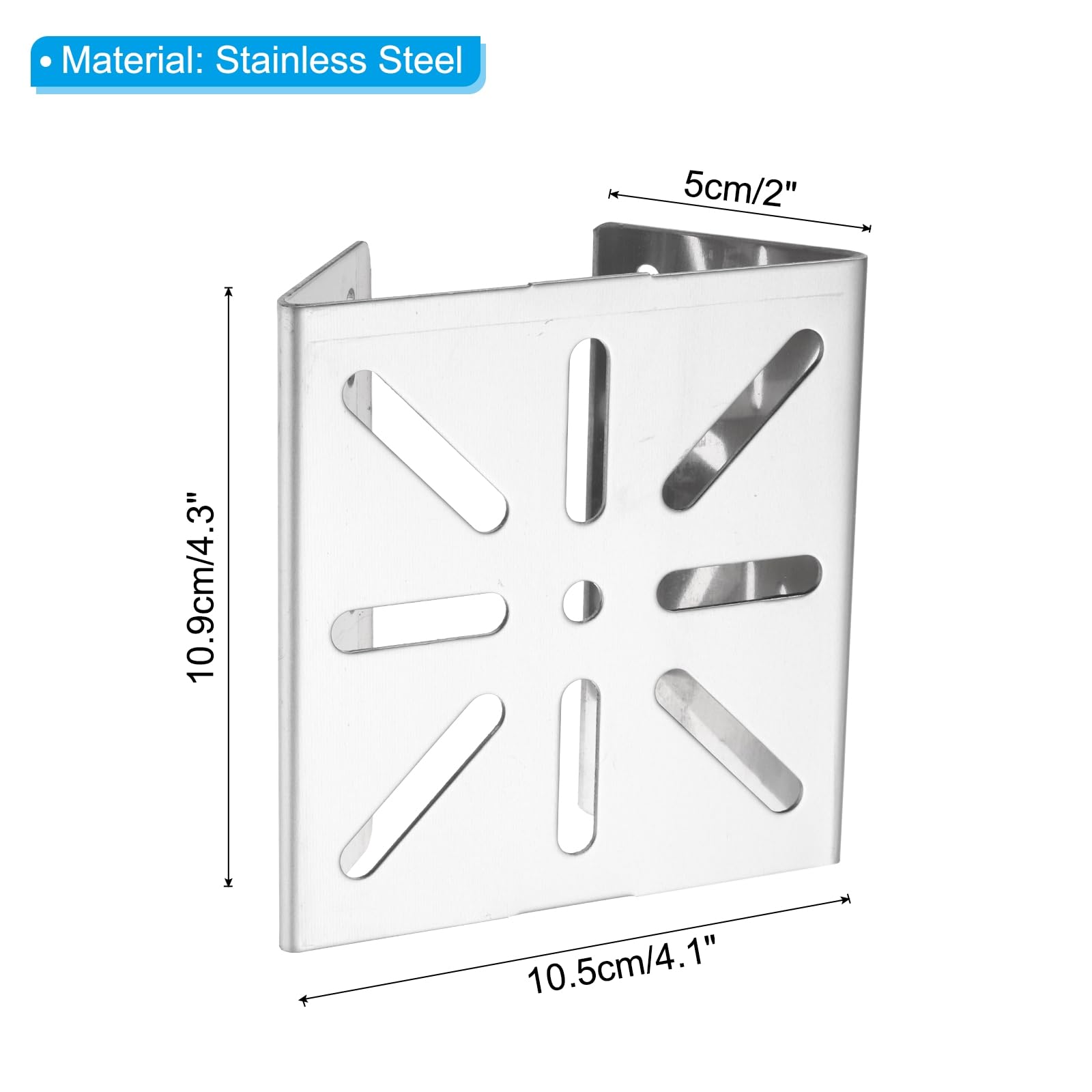 PATIKIL Vertical Pole Mount Bracket 4.1 Inch - Image 2
