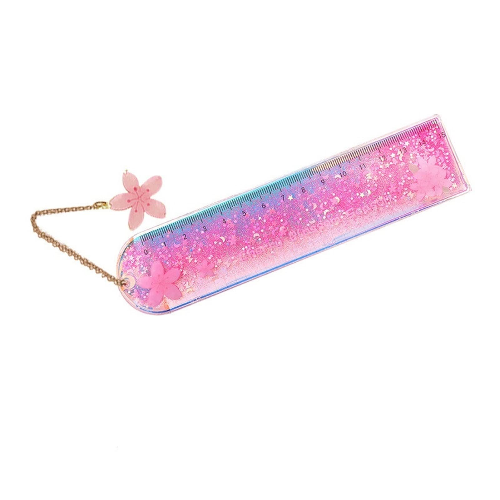 Lineal, 1 Pcs Kawaii Laser Mädchen Zeichnung Vorlage Spitze Nähen Herrscher Schreibwaren Büro Schule Set(Russian Federation)