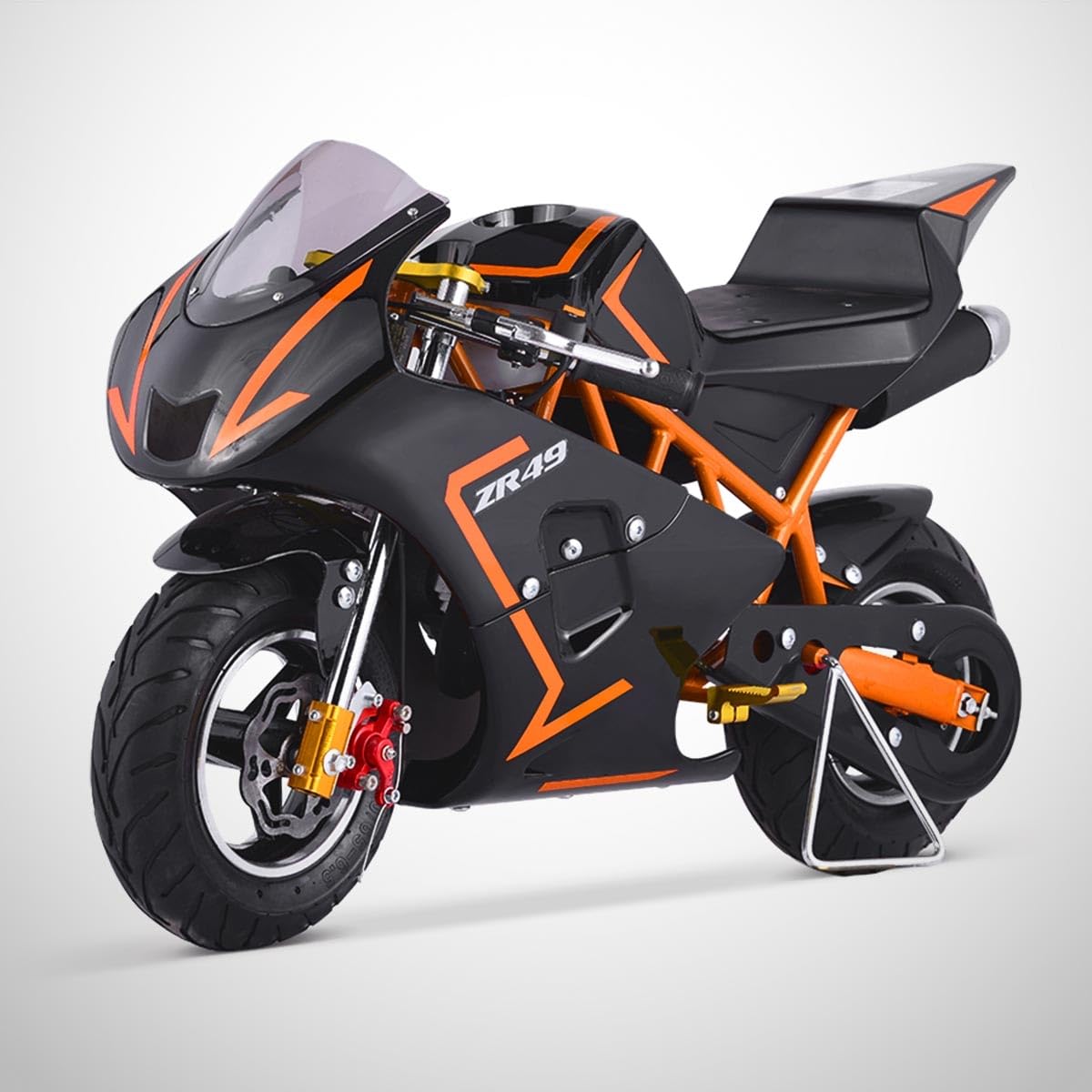 Pocket Course ZRX 49 / Mini Moto Enfant 50cc / Édition 2025 / Orange