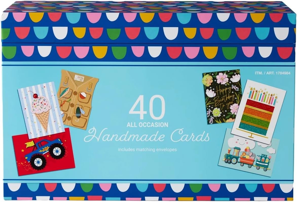 Hand Crafted All Occasion Greeting Card Collection, 40-count NEW MODEL