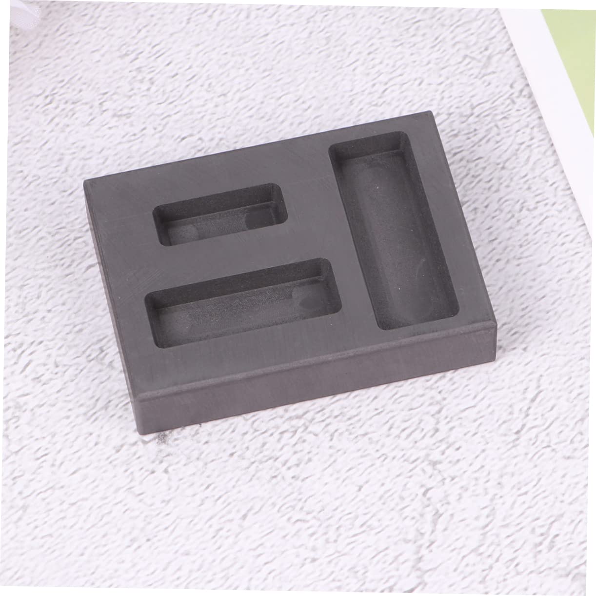 ARTIBETTER 3 Stück Slot Graphit Gießform für Gold Silber und Nichteisenmetalle Hochtemperaturbeständig und Korrosionsresistent für Labor und Bildung Schwarz
